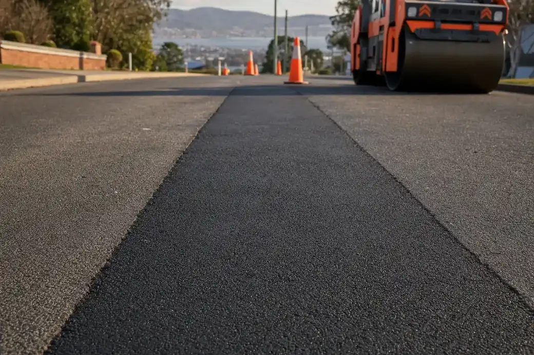 Trench Reinstatement work in progress in Hobart, southern Tasmania